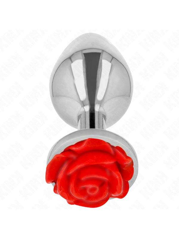 Kink - Plug Anale Rosa Rosso Taglia L - KINK PLEASURE PLUGS - Plug e Catene Anali | erosidea.com