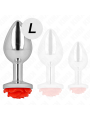 Kink - Plug Anale Rosa Rosso Taglia L - KINK PLEASURE PLUGS - Plug e Catene Anali | erosidea.com