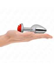 Kink - Plug Anale Rosa Rosso Taglia L - KINK PLEASURE PLUGS - Plug e Catene Anali | erosidea.com