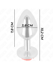 Kink - Plug Anale Rosa Rosso Taglia L - KINK PLEASURE PLUGS - Plug e Catene Anali | erosidea.com