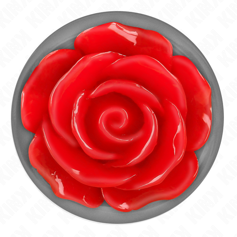 Kink - Plug Anale Rosa Rosso Taglia L - KINK PLEASURE PLUGS - Plug e Catene Anali | erosidea.com