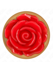 Kink - Plug Anale In Oro Rosa Con Rosa Rossa M - KINK PLEASURE PLUGS - Plug e Catene Anali | erosidea.com