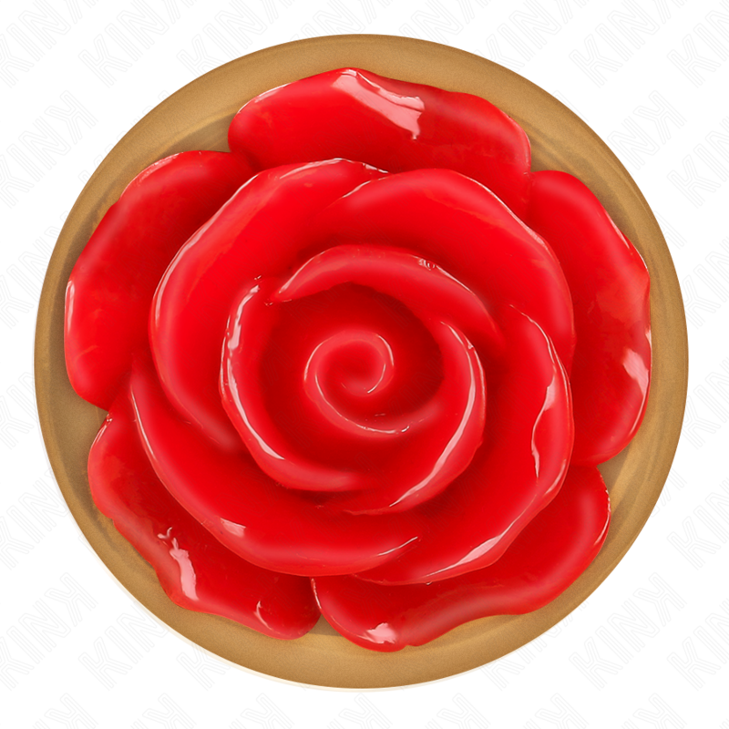 Kink - Plug Anale In Oro Rosa Con Rosa Rossa M - KINK PLEASURE PLUGS - Plug e Catene Anali | erosidea.com