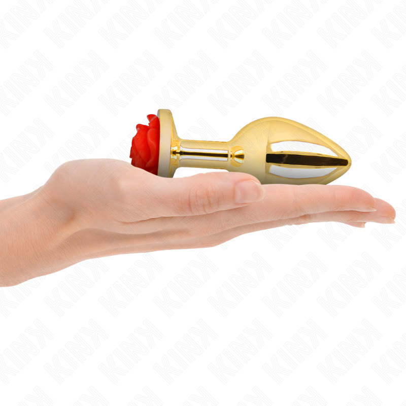 Kink - Plug Anale Oro Rosa Rosso Taglia L - KINK PLEASURE PLUGS - Plug e Catene Anali | erosidea.com