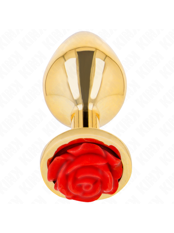 Kink - Plug Anale Oro Rosa Rosso Taglia M - KINK PLEASURE PLUGS - Plug e Catene Anali | erosidea.com
