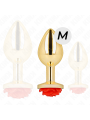 Kink - Plug Anale Oro Rosa Rosso Taglia M - KINK PLEASURE PLUGS - Plug e Catene Anali | erosidea.com