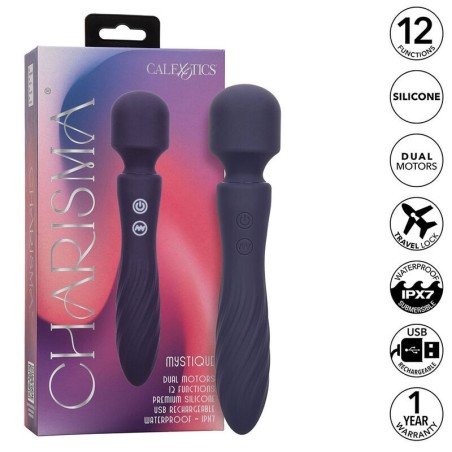 Calexotics - Charisma Mystique Massaggiatore Doppio Motore 12 Funzioni 205 Cm X 45 Cm Viola - CALEXOTICS - Magic Wand | erosidea.com