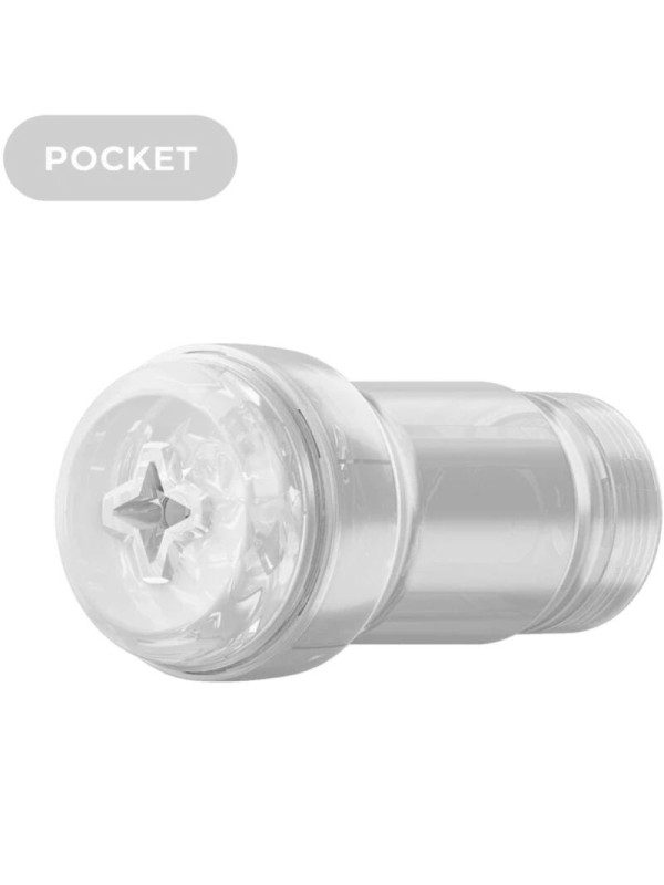Set Combo Power Blow + Feel Mouth Stroker Trasparente - Kiiroo - Masturbatori Orali | erosidea.com