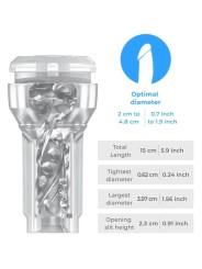 Set Combo Power Blow + Feel Mouth Stroker Trasparente - Kiiroo - Masturbatori Orali | erosidea.com