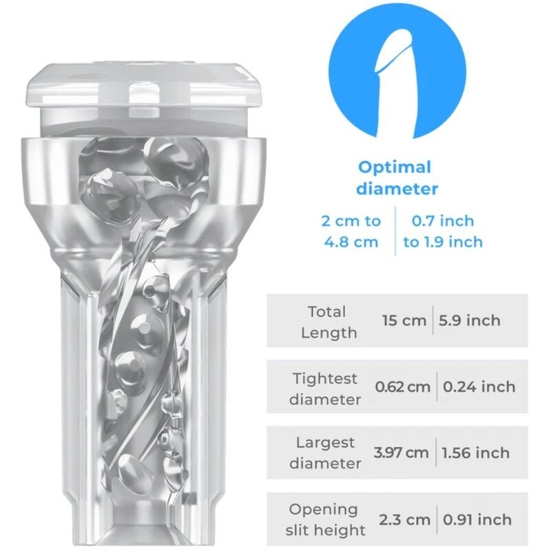 Set Combo Power Blow + Feel Mouth Stroker Trasparente - Kiiroo - Masturbatori Orali | erosidea.com