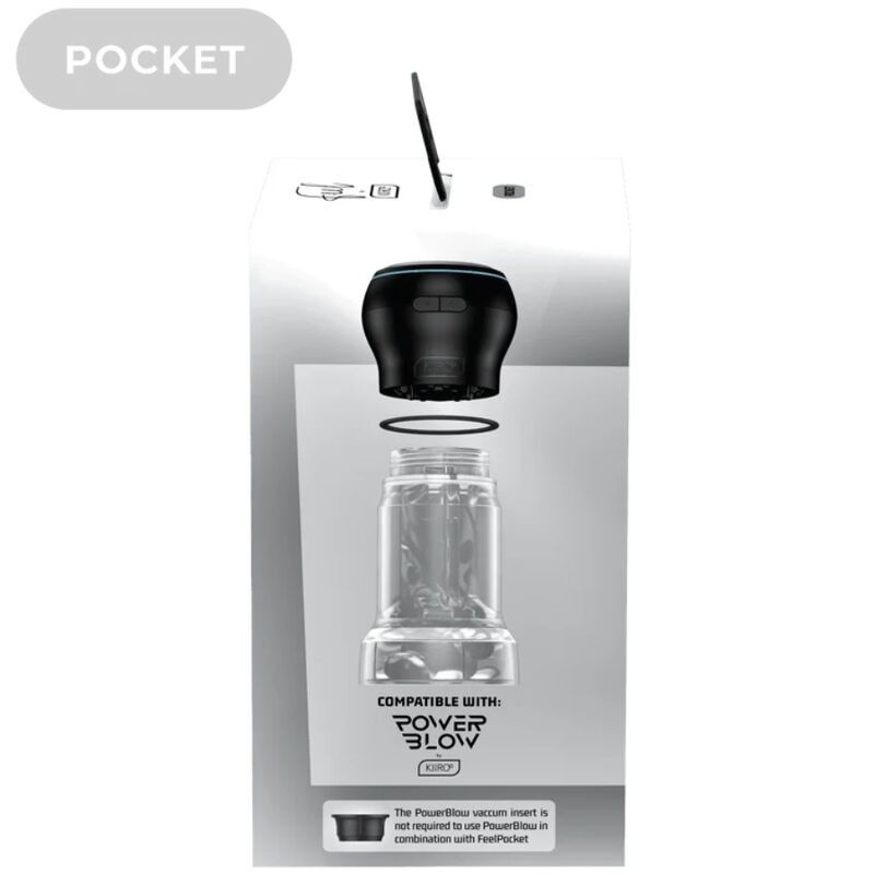 Set Combo Power Blow + Feel Mouth Stroker Trasparente - Kiiroo - Masturbatori Orali | erosidea.com