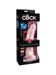 King Cock - Dildo Tripla Densit 18.4 Cm - KING COCK PLUS - Dildo Realistici | erosidea.com