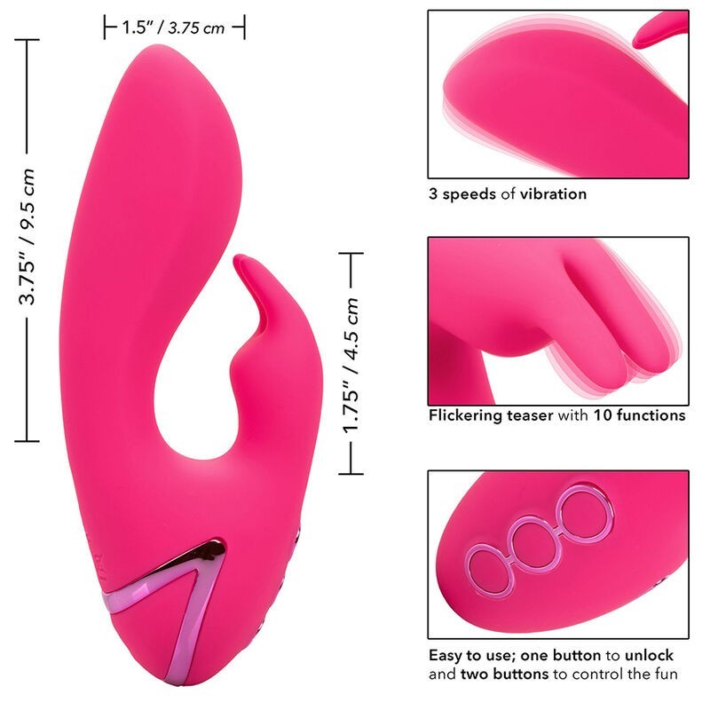 Vibratore Calexotics So. Cal Sunshine Rabbit Fucsia Di California Dreaming - CALEXOTICS - Vibratori Rabbit | erosidea.com