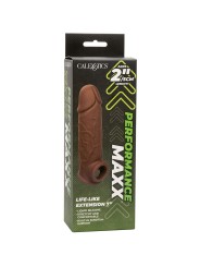 Calexotics - Performance Maxx Life-Like Extension 7 Pelle Marrone - CALEXOTICS - Guaine e Prolunghe | erosidea.com