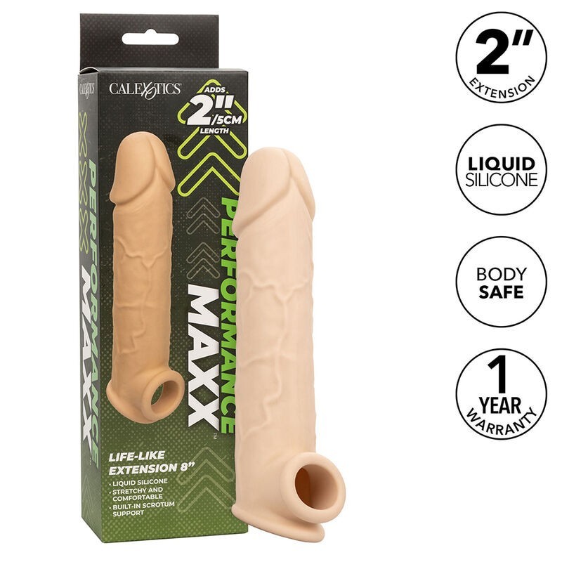 Calexotics - Performance Maxx Life-Like Extension 8 Pelle Chiara - CALEXOTICS - Guaine e Prolunghe | erosidea.com