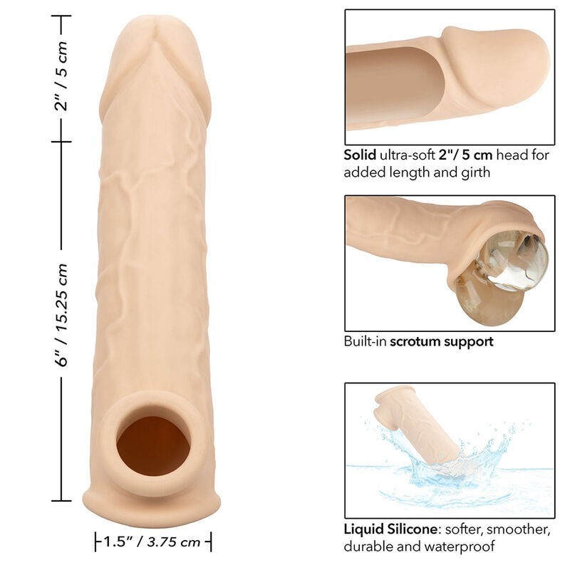 Calexotics - Performance Maxx Life-Like Extension 8 Pelle Chiara - CALEXOTICS - Guaine e Prolunghe | erosidea.com