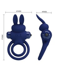 Anello Vibrante Doppio Pretty Love Darey Rabbit - PRETTY LOVE MALE - Anelli Fallici | erosidea.com