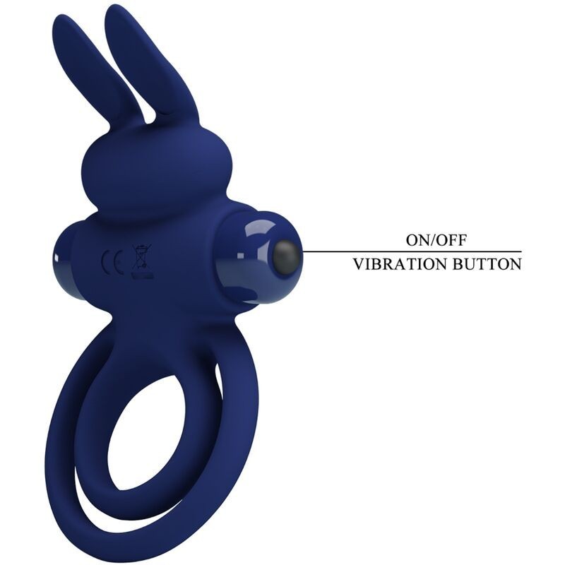 Anello Vibrante Doppio Pretty Love Darey Rabbit - PRETTY LOVE MALE - Anelli Fallici | erosidea.com