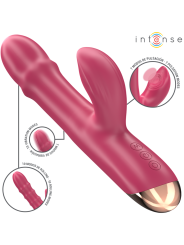 Vibratore Intense Chloe Multifunzione 3 In 1 Rosso - INTENSE FUN - Vibratori Rabbit | erosidea.com