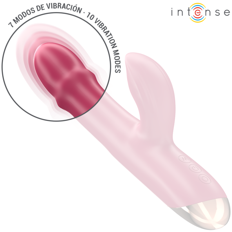 Vibratore Intense Chloe Multifunzione 3 In 1 Rosso - INTENSE FUN - Vibratori Rabbit | erosidea.com
