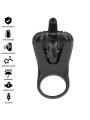 Intense - Mabel Anello Vibrante 10 Vibrazioni Con Stimolatore Clitoride Nero - INTENSE COUPLES TOYS - Vibratori Clitoride | erosidea.com