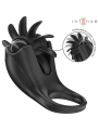 Intense - Mabel Anello Vibrante 10 Vibrazioni Con Stimolatore Clitoride Nero - INTENSE COUPLES TOYS - Vibratori Clitoride | erosidea.com