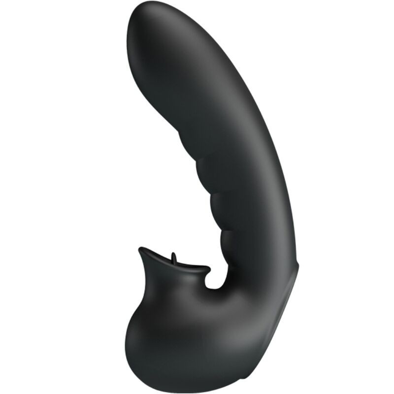 Pretty Love - Hobgoblin Custodia Per Dita Vibrante 12 Vibrazioni + Stimolatore Clitoride Nero - PRETTY LOVE - Vibratori Clitoride | erosidea.com