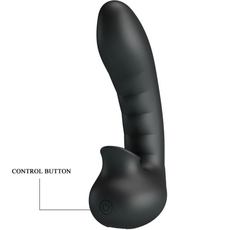 Pretty Love - Hobgoblin Custodia Per Dita Vibrante 12 Vibrazioni + Stimolatore Clitoride Nero - PRETTY LOVE - Vibratori Clitoride | erosidea.com