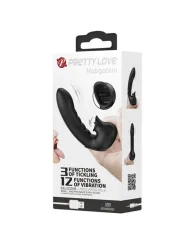 Pretty Love - Hobgoblin Custodia Per Dita Vibrante 12 Vibrazioni + Stimolatore Clitoride Nero - PRETTY LOVE - Vibratori Clitoride | erosidea.com