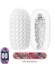 Pretty Love - Coquetish Balls Silicone Masturbatore Maschile Bianco - PRETTY LOVE - Masturbatori Mini | erosidea.com