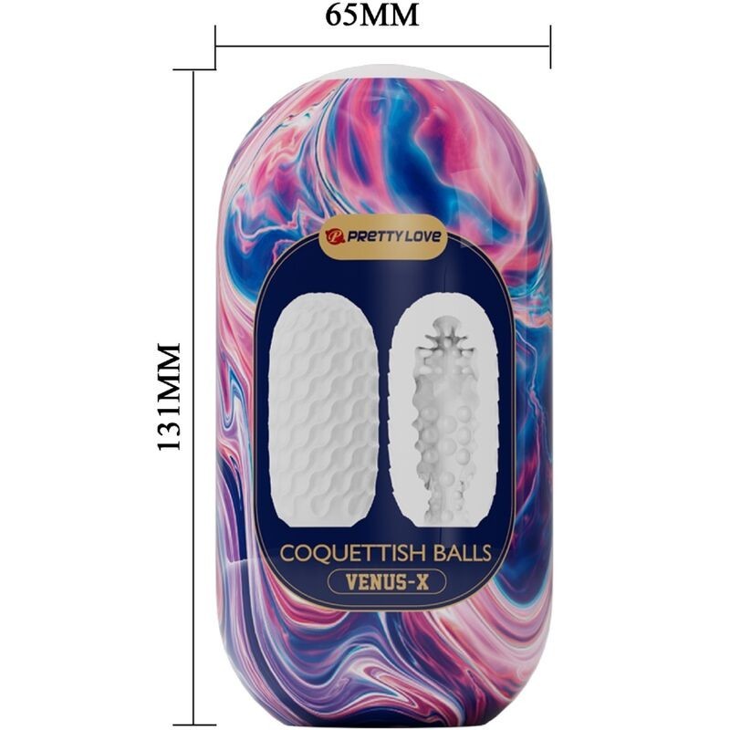 Pretty Love - Coquetish Balls Silicone Masturbatore Maschile Bianco - PRETTY LOVE - Masturbatori Mini | erosidea.com