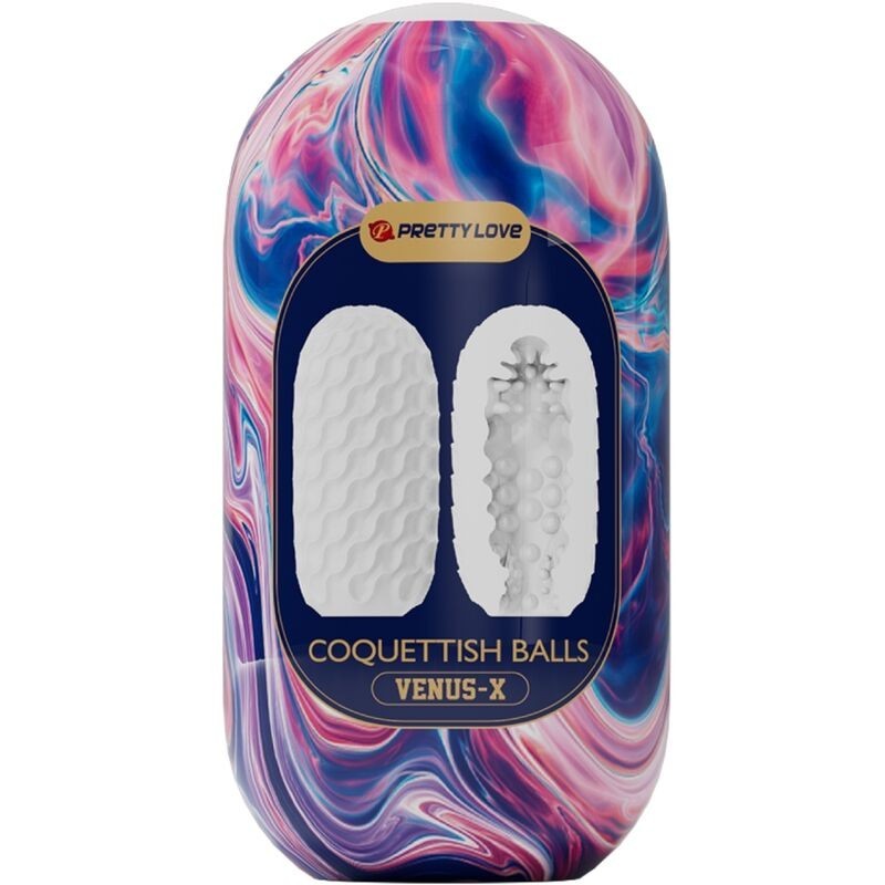 Pretty Love - Coquetish Balls Silicone Masturbatore Maschile Bianco - PRETTY LOVE - Masturbatori Mini | erosidea.com