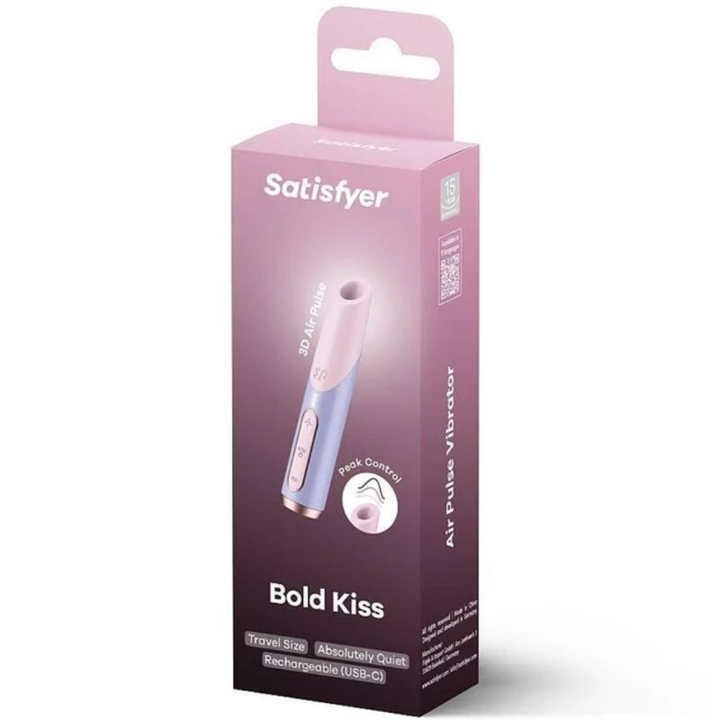 Satisfyer Air Pulse - Bold Kiss Wave Rosa Viola - SATISFYER AIR PULSE - Succhia Clitoride | erosidea.com
