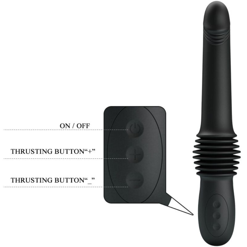 Pretty Love - Vibratore Pazuzu 3 Modalit€ Di Spinta Nero - PRETTY LOVE - Vibratori | erosidea.com
