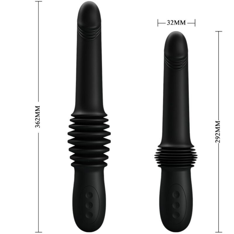 Pretty Love - Vibratore Pazuzu 3 Modalit€ Di Spinta Nero - PRETTY LOVE - Vibratori | erosidea.com