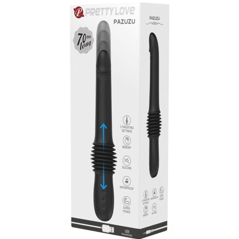Pretty Love - Vibratore Pazuzu 3 Modalit€ Di Spinta Nero - PRETTY LOVE - Vibratori | erosidea.com