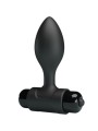 Pretty Love - Vibra Butt 10 Vibrazioni Plug Anale Nero - PRETTY LOVE - Plug e Catene Anali | erosidea.com