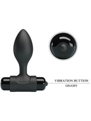 Pretty Love - Vibra Butt 10 Vibrazioni Plug Anale Nero - PRETTY LOVE - Plug e Catene Anali | erosidea.com