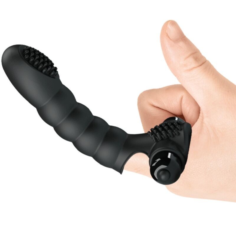 Pretty Love - Vibratore Da Dita Alexander 10 Vibrazioni Nero - PRETTY LOVE - Vibratori | erosidea.com