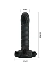 Pretty Love - Vibratore Da Dita Alexander 10 Vibrazioni Nero - PRETTY LOVE - Vibratori | erosidea.com
