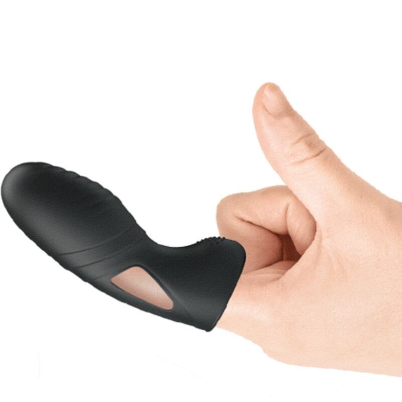 Pretty Love - Vibratore Da Dito In Silicone Alan Nero - PRETTY LOVE - Vibratori | erosidea.com
