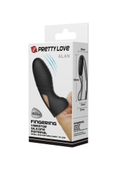 Pretty Love - Vibratore Da Dito In Silicone Alan Nero - PRETTY LOVE - Vibratori | erosidea.com