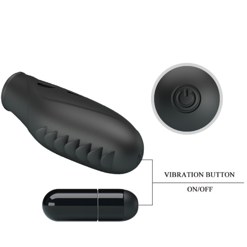 Pretty Love - Vibratore Da Dito In Silicone Gilo Nero - PRETTY LOVE - Vibratori | erosidea.com
