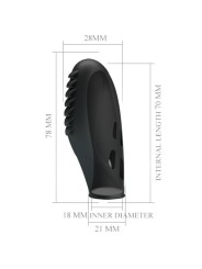 Pretty Love - Vibratore Da Dito In Silicone Gilo Nero - PRETTY LOVE - Vibratori | erosidea.com