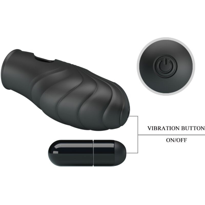 Pretty Love - Vibratore Da Dita In Silicone Lich Nero - PRETTY LOVE - Vibratori | erosidea.com