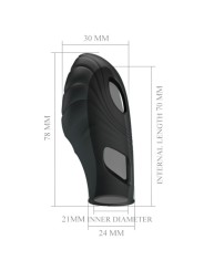 Pretty Love - Vibratore Da Dita In Silicone Lich Nero - PRETTY LOVE - Vibratori | erosidea.com