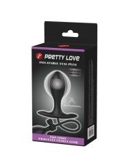 Pretty Love - Plug Anale Gonfiabile Nero - PRETTY LOVE - Plug e Catene Anali | erosidea.com