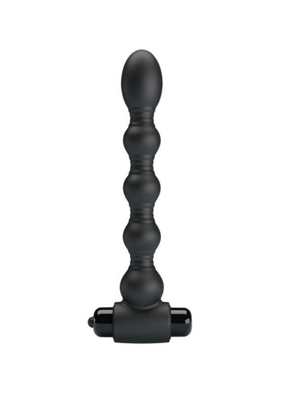 Pretty Love - Lynn Silicone Anal Plug 10 Vibrazioni Nero - PRETTY LOVE - Plug e Catene Anali | erosidea.com