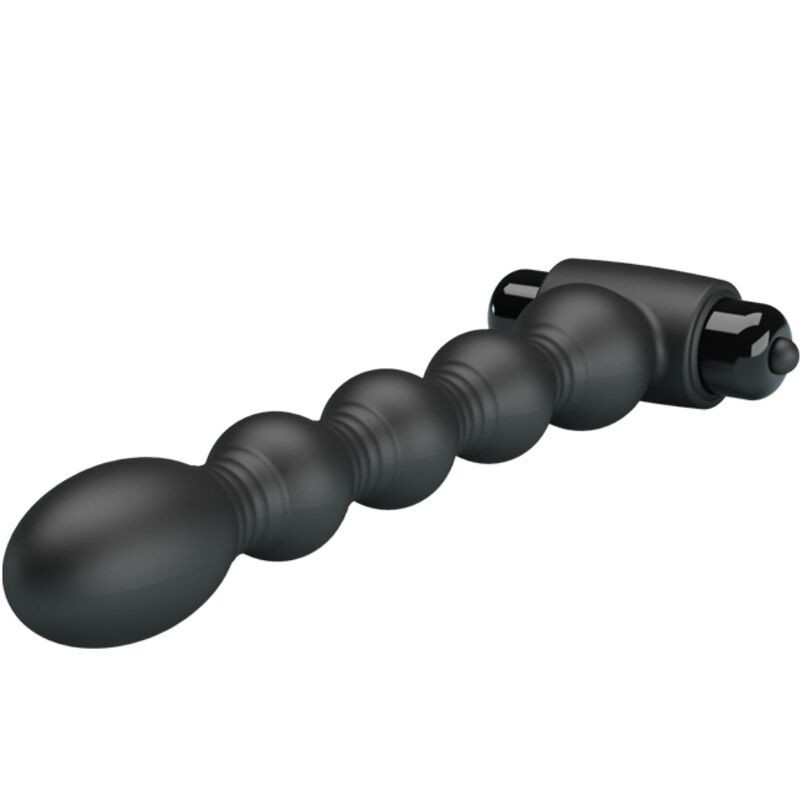 Pretty Love - Lynn Silicone Anal Plug 10 Vibrazioni Nero - PRETTY LOVE - Plug e Catene Anali | erosidea.com