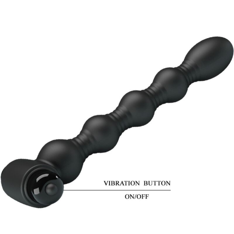 Pretty Love - Lynn Silicone Anal Plug 10 Vibrazioni Nero - PRETTY LOVE - Plug e Catene Anali | erosidea.com